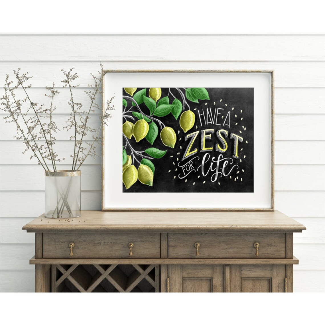 Lemon Print Lemon Art Chalk Art Chalkboard Art Lemon Tree Etsy