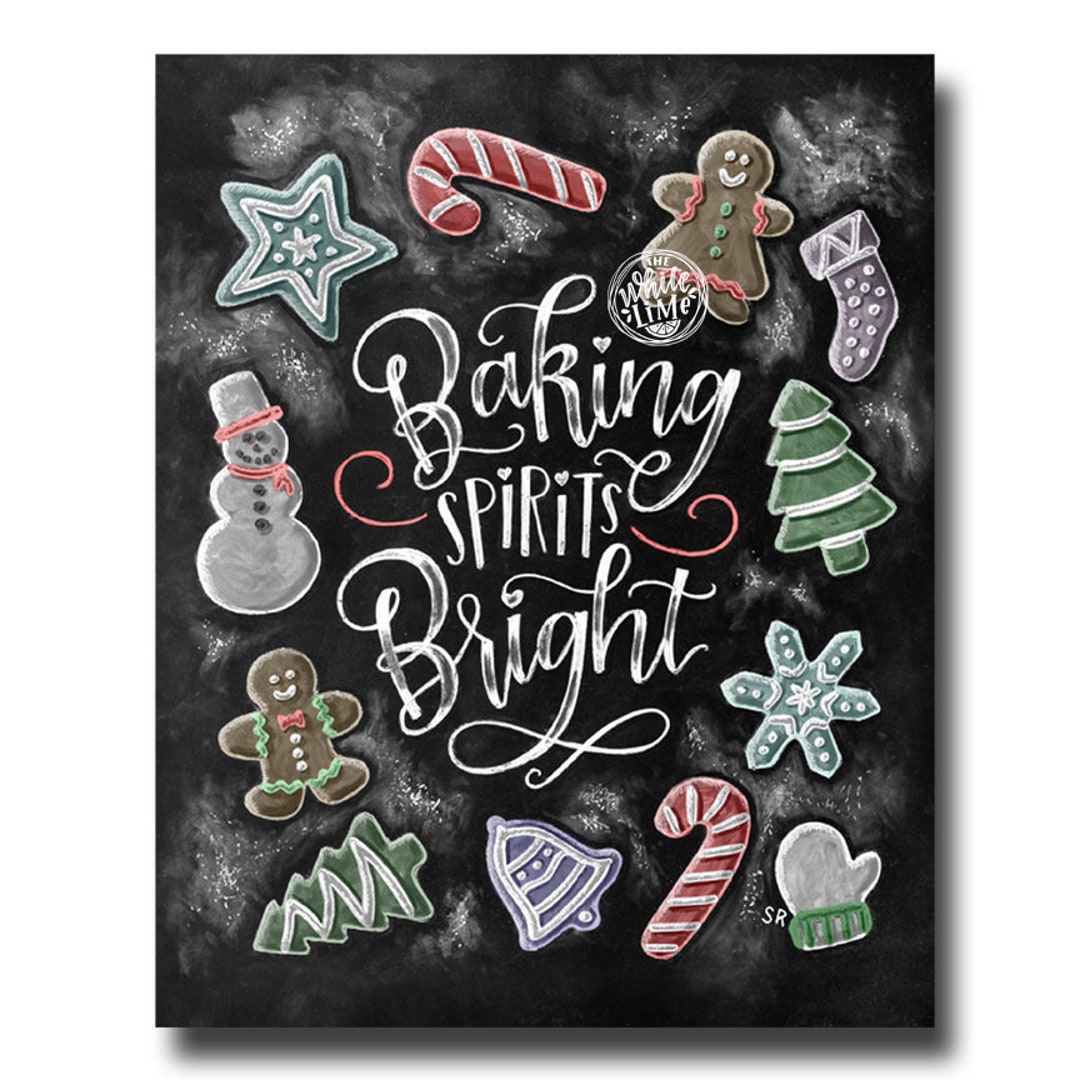 How to Design a Christmas Cookie Recipe on a Chalkboard - Chalkola Art  Supply