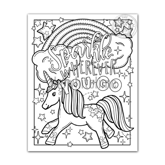 cute kawaii girl coloring pages  Unicorn coloring pages, Coloring