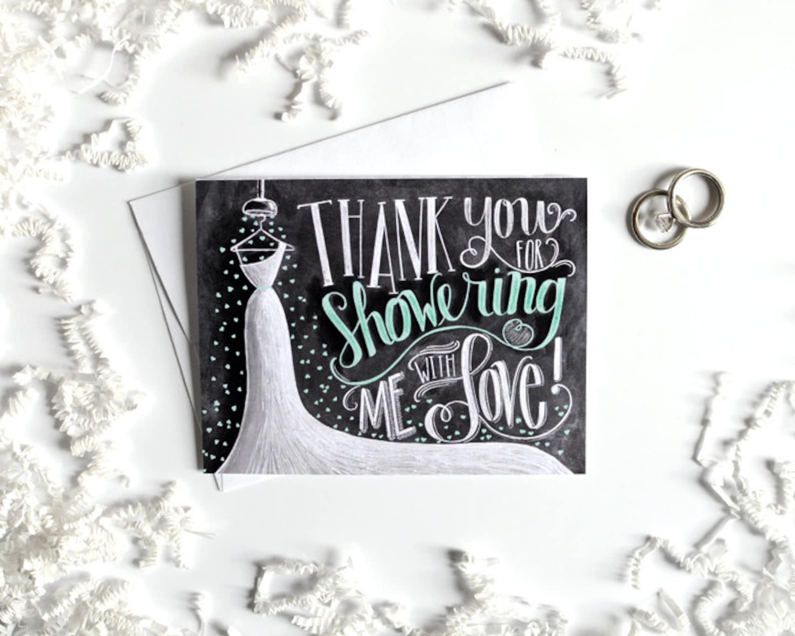 Bridal Shower Thank You Card Bridal Thank You Card Bridal Etsy