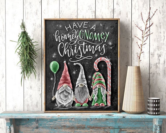 Christmas Small Chalkboard Decoration