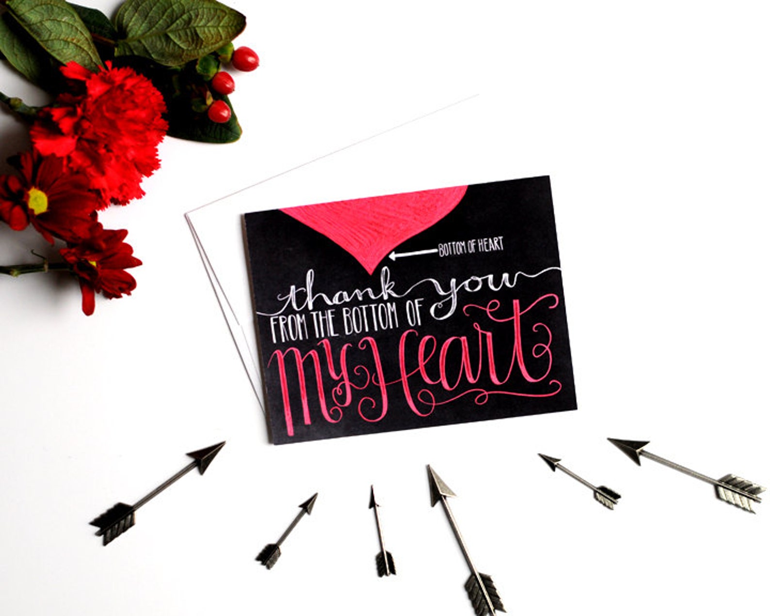 Thank You Card Bridal Shower Thank You Card Wedding Thank Etsy