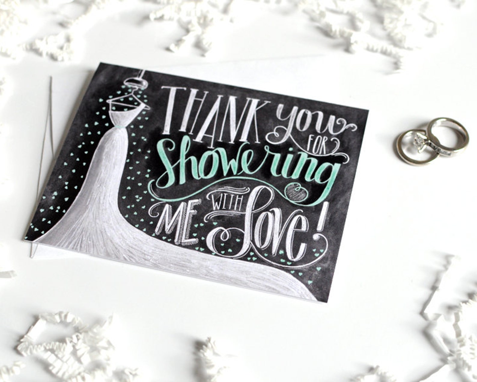 Bridal Shower Thank You Card Bridal Thank You Card Bridal Etsy