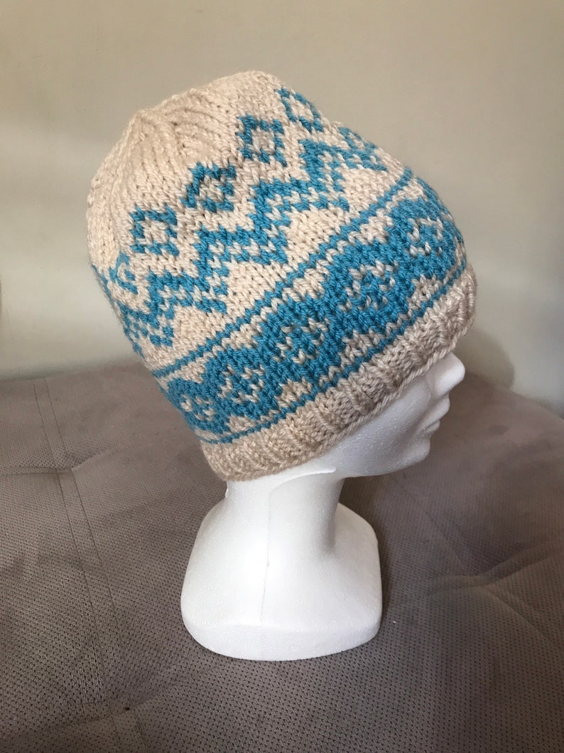 100/% wool mixed size SM several colors ADULTE Jacquard pattern cap
