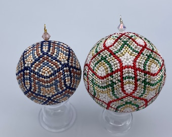 Fractal Stars Peyote Triangle Ball 6, 8, 10, 12 rzędów