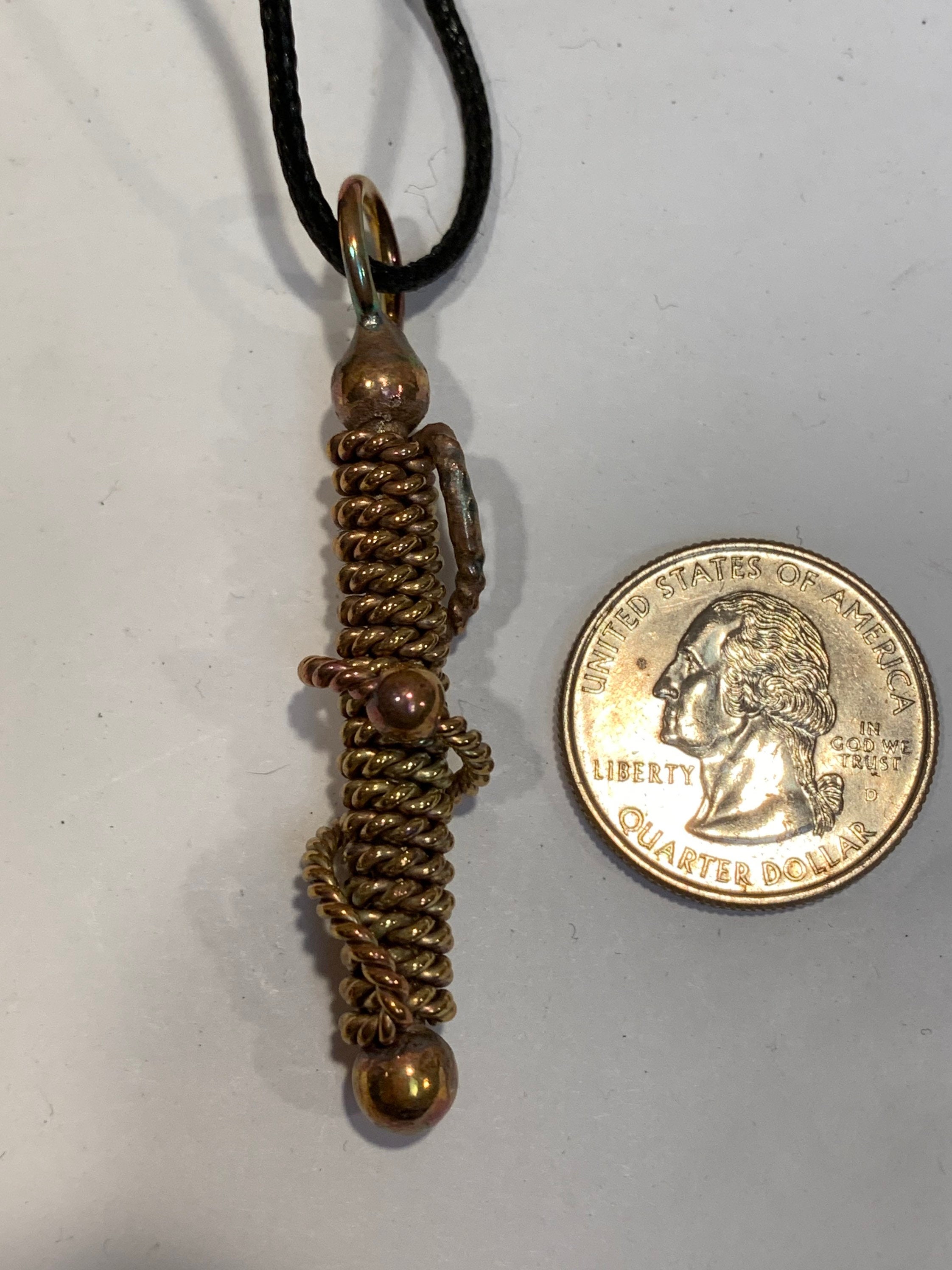 ONE Ramu Cubit Tensor Energy Coil Wand Pendant Filled With