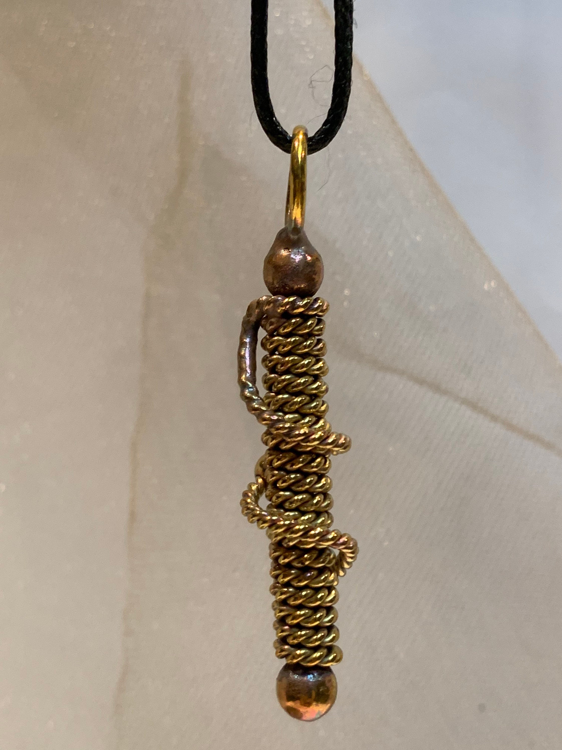ONE Ramu Cubit Tensor Energy Coil Wand Pendant Filled With