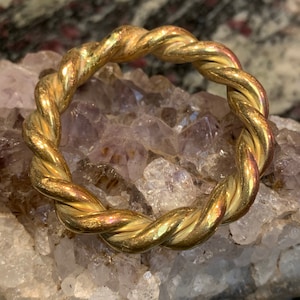 1/4 Sacred Cubit copper tensor ring  very heavy 6 gauge