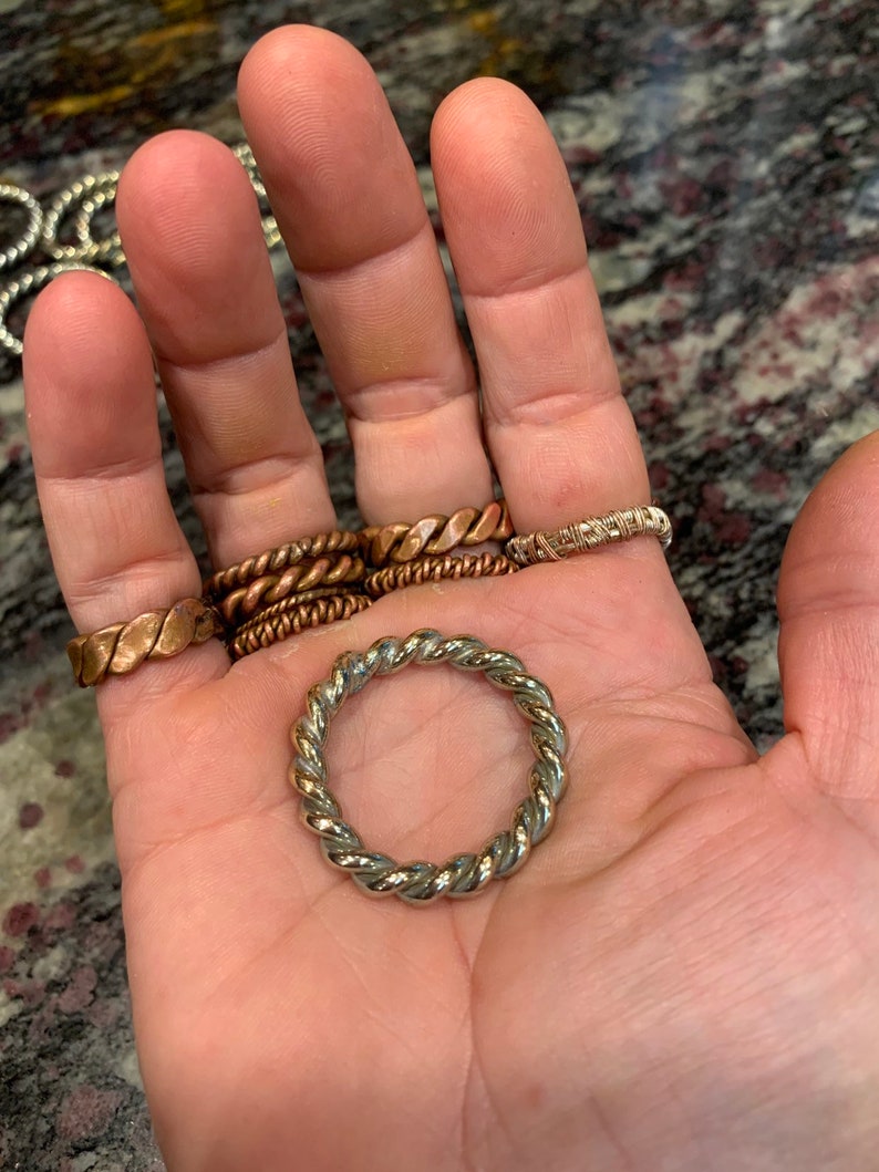 1/8 Empowerment Cubit Copper Energy Tensor Ring Heavy 10 Gauge - Etsy