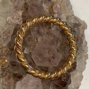 One 1/4 of a 999 cubit copper tensor energy ring in heavy 10 gauge copper