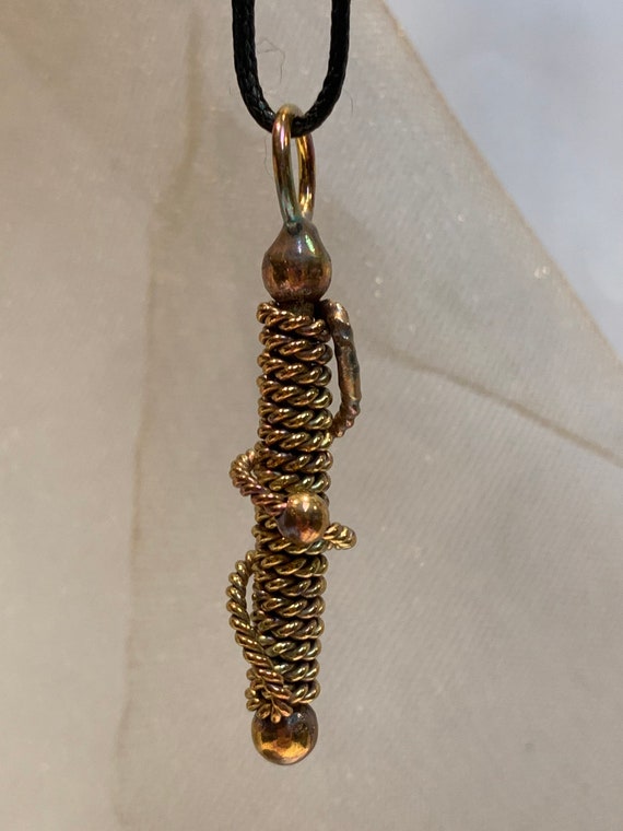 ONE Ramu Cubit Tensor Energy Coil Wand Pendant Filled With