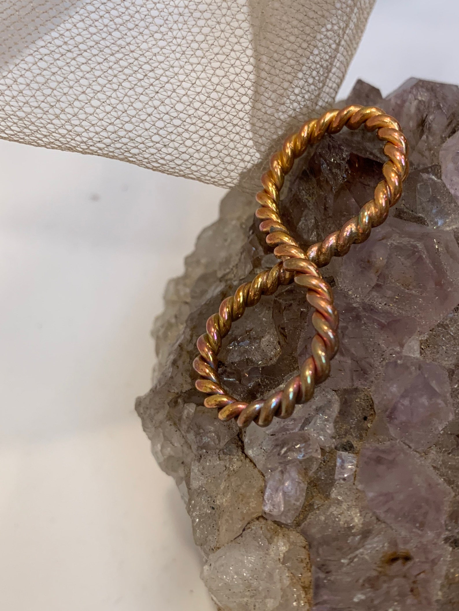 Tensor Rings Copper 11.11cm Copper Tensor Infinity Ring Medium #14 Gauge - Etsy