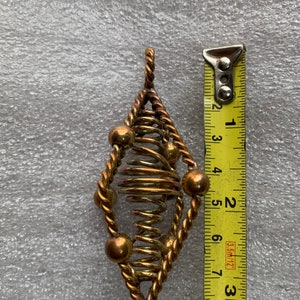 1/4 Lost Cubit Copper Harmonizing tensor energy Double Pyramid Harmonizer pendant