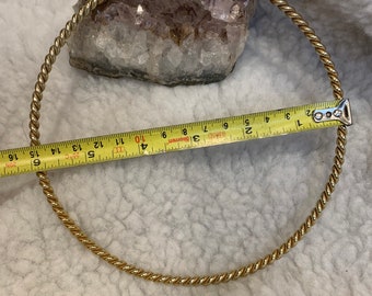 One full Indigo cubit medium 10 gauge copper tensor ring