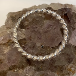1/8 RaMu Cubit Solid Sterling silver Tensor Ring Medium 14 Gauge