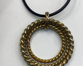 999 Cubit Tensor Ring Necklace: Double Twisted 432 Mhz Tensor