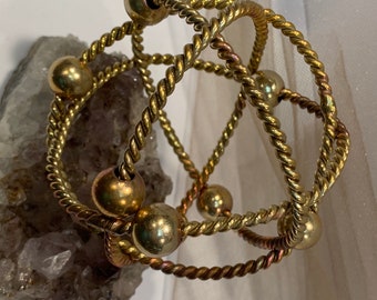 1/2 Earth Resonance Cubit Genesa Crystal Tensor Field Generator or bracelet with 8 beads
