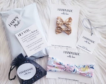 Handmade Business Starter Kit: Thank You Cards, Stickers, Hangtags