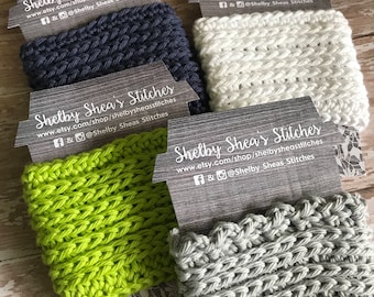 4x6 Personalized Coffee Cozy Display Cards, Custom Logo