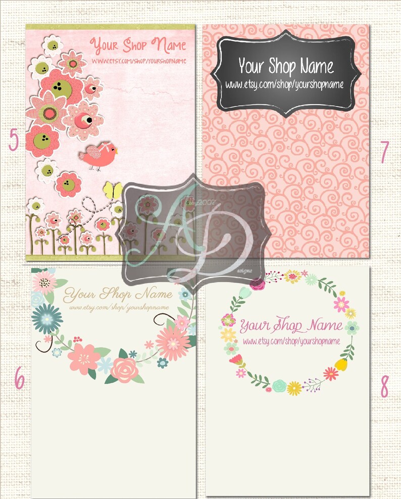 5x7 Personalized Headband Cards PRINTED on weight you choose Etsy