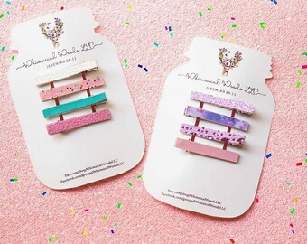 Printed 5x7 Mason Jar Bow Cards: Custom Logo, Hair Accessories Display