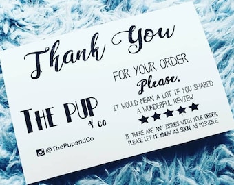 Personalized Thank You Cards: Logo & Design Options (4x6 or 3.5x5)