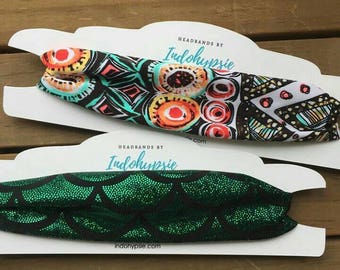 Personalized Headband Display Cards, Custom Printed 3x9