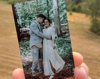 Personalized Wallet Photo Card, Aluminum Alloy, Custom Sublimation Print