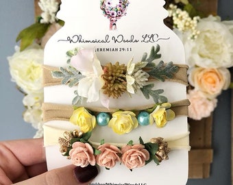 Personalized Headband Display Cards: 4x6 Mason Jar Design