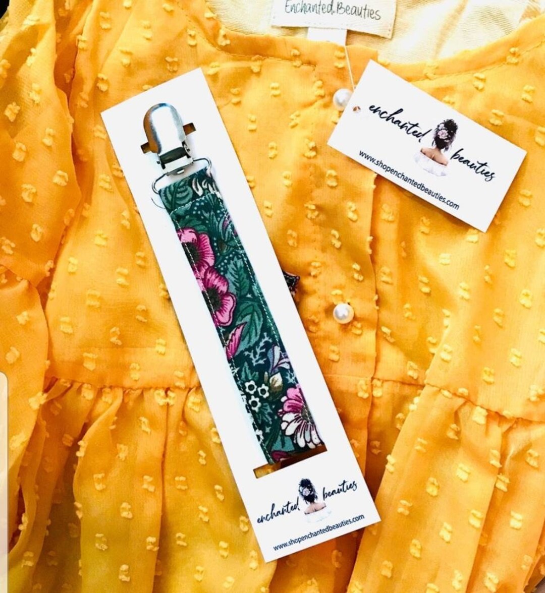 Personalized Pacifier Clip Cards: Custom Printed 2x8.25