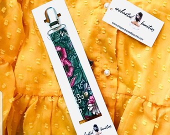 Personalized Pacifier Clip Cards: Custom Printed 2x8.25" Vertical Tags