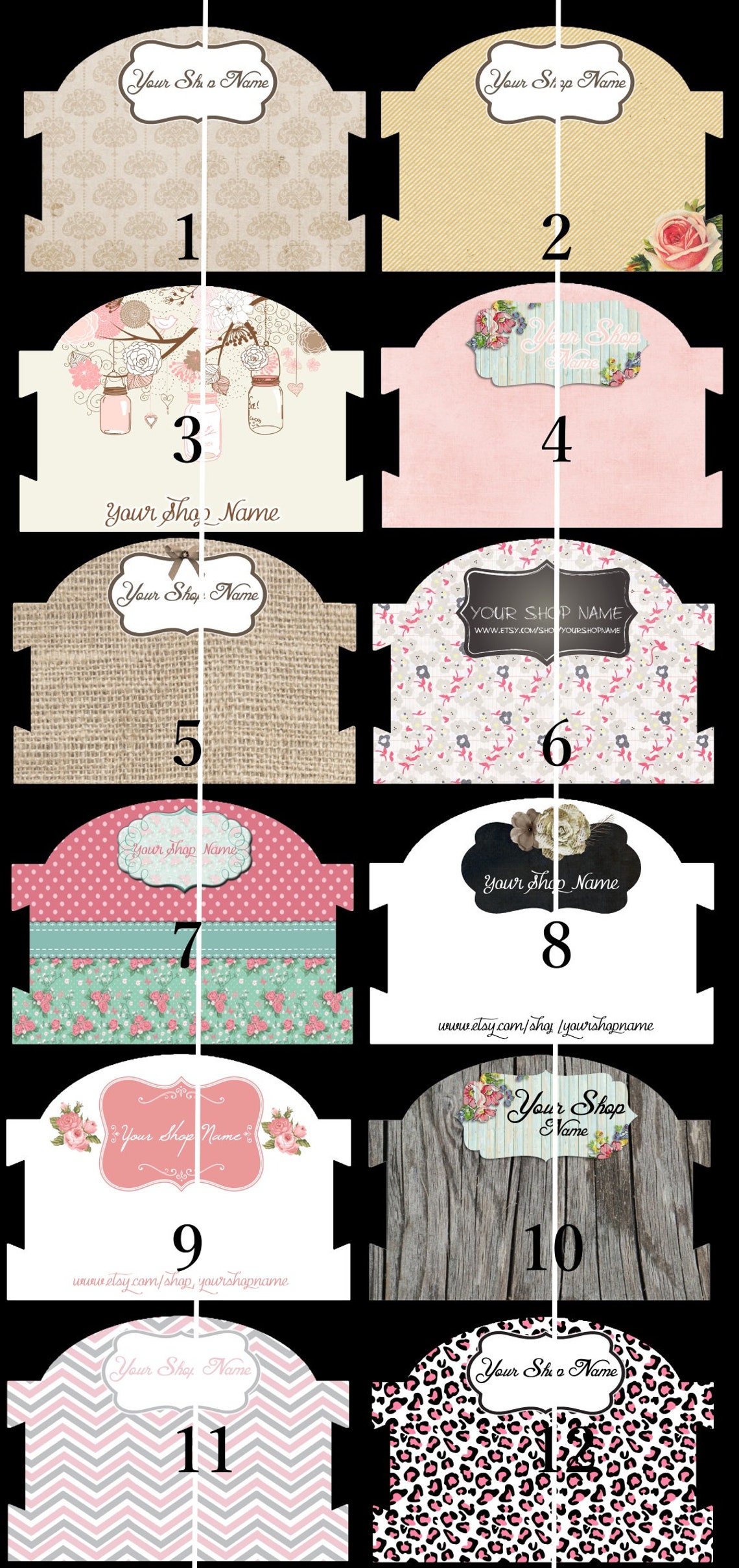 5x7 Personalized Headband Cards PRINTED on weight you choose Etsy