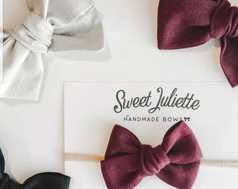 Printed Headband Cards, Personalized Hair Accessory Display Cards (4x6)