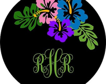 Hibiscus Spare Tire Cover- Personalize Yours!
