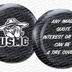 Custom Spare Tire Cover, Your Image or Logo Vinyl Graphic