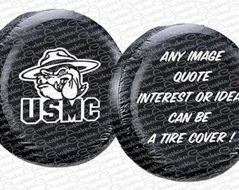 Custom Spare Tire Cover, Your Image or Logo Vinyl Graphic