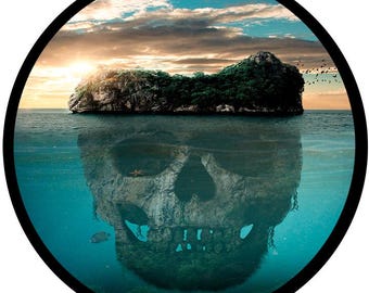 Island Skull Spare Tire Cover- CUSTOM