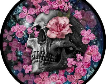 Flower Skull Spare Tire Cover- CUSTOM
