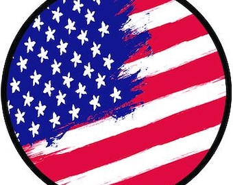 American Eagle Flag Spare Tire Cover