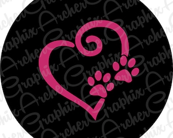 Tire Cover - Puppy Paws Pick Your Color- Everything is Custom we can create it!