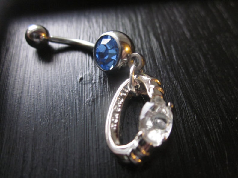 Wedding Ring Belly Button Ring Perfect for the Newly Engaged Etsy