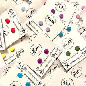 6mm Stud Earrings, Simple Dainty Earrings, Polymer Clay Earrings, Modern Minimalist Earrings, Small Every Day Jewelry, Hypoallergenic