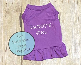 daddy's little girl dog shirt
