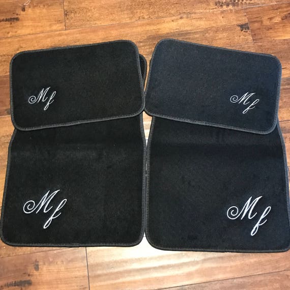 Car Accessories Floor Mats Custom Personalized Corner Etsy