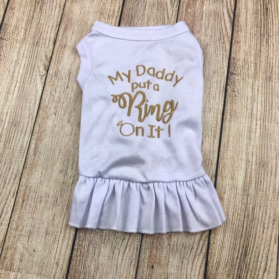 Dog Wedding Proposal Engagement Party Dress or Shirt, Put a Ring on It Shirt, Getting Married, Small Dog Dress, Wedding Dress - Etsy Dog Wedding Proposal Engagement Party Dress or Shirt, Put a Ring on It Shirt, Getting Married, Small Dog Dress, Wedding Dress - Etsy