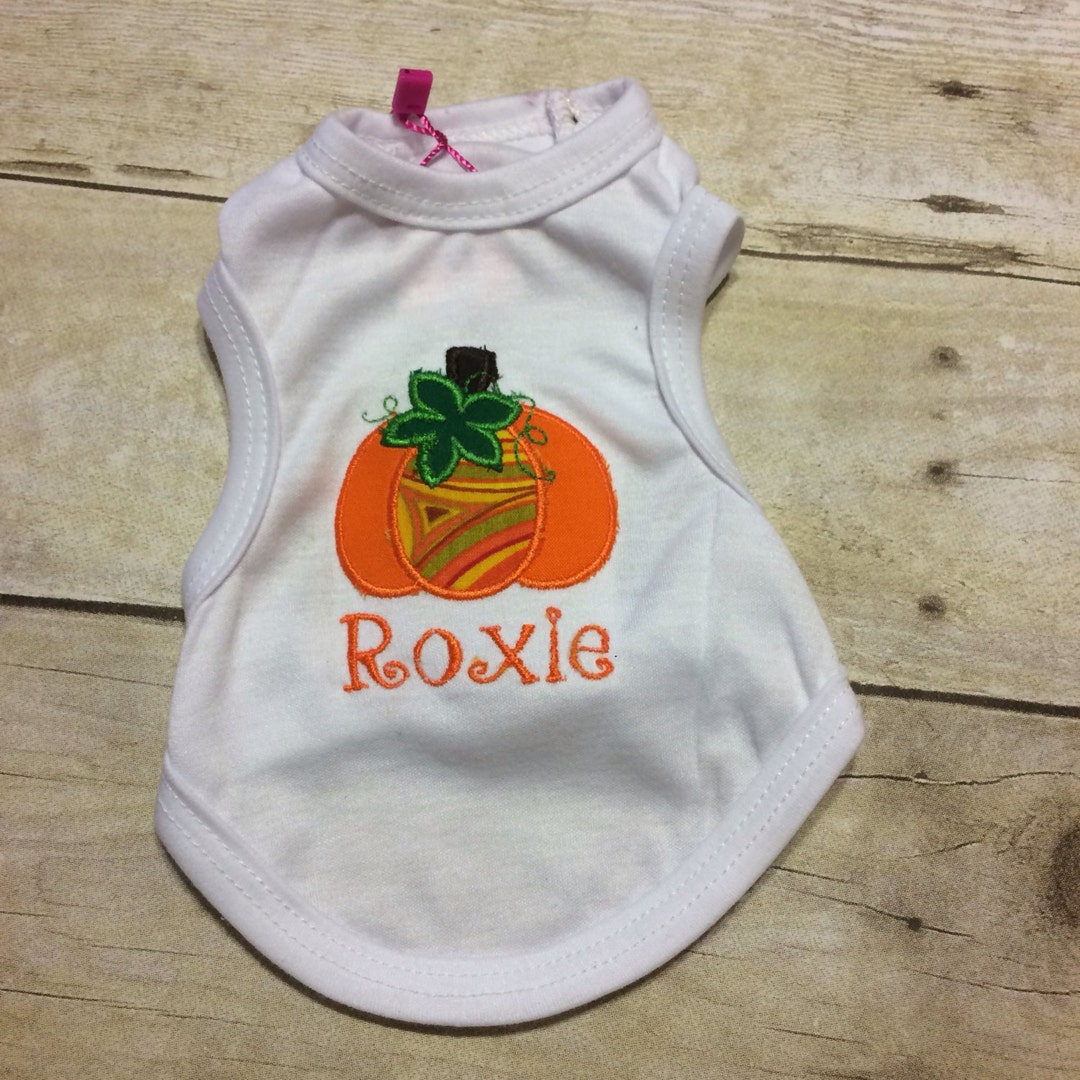 Dog Halloween Shirt or Dress Puppy Pumpkin Costume Clothes Etsy