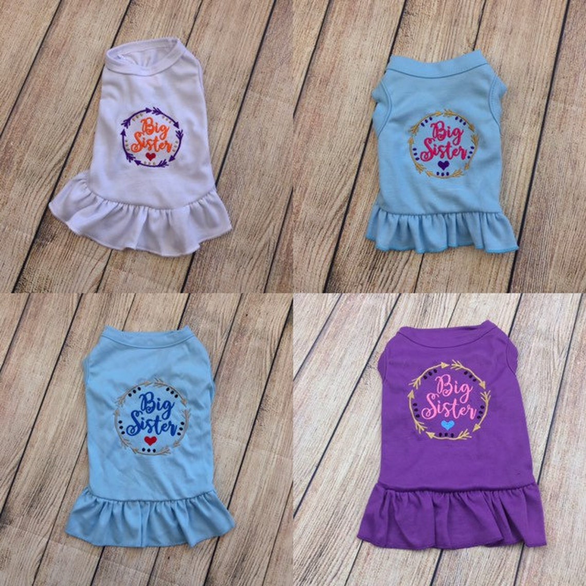 Dog Big Sister Arrow Big Sister Shirt Dog Tee Shirt Monogram Etsy