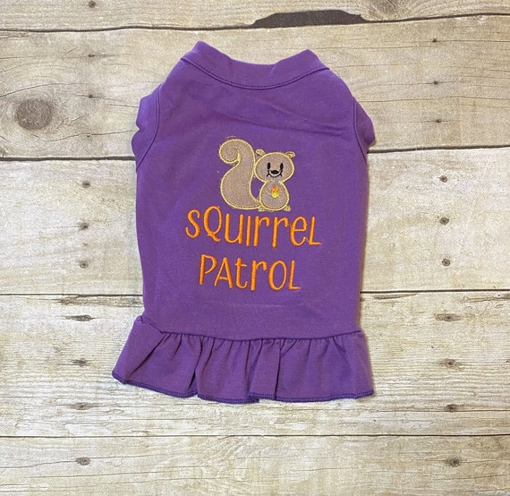 Dog Squirrel Shirt or Dress Squirrel Patrol Dog Cat Summer Shirt