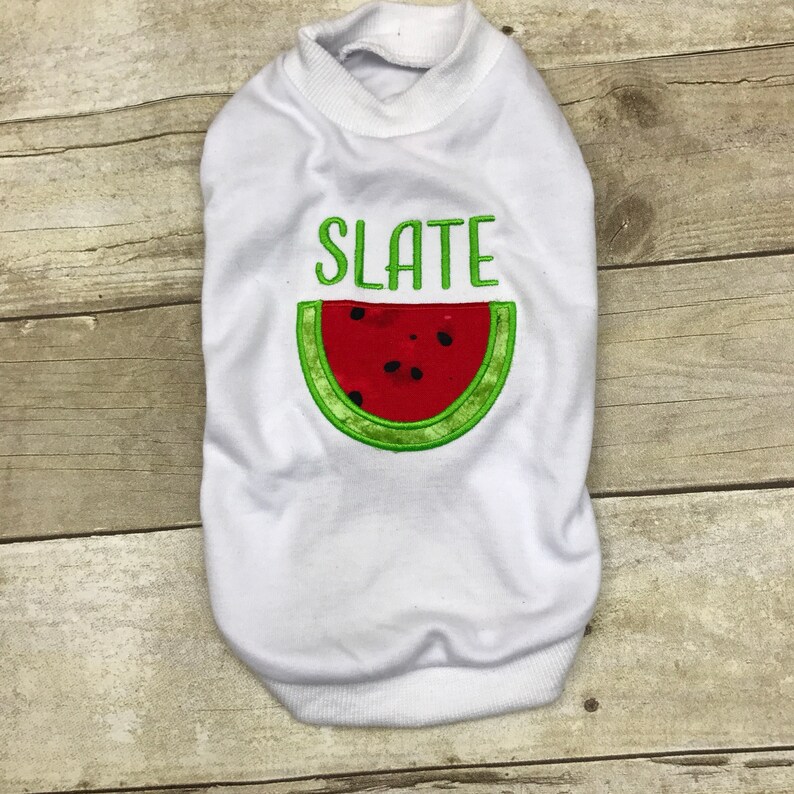 Pet Dog Shirt or Dress Watermelon Name Shirt or Dress Summer Etsy