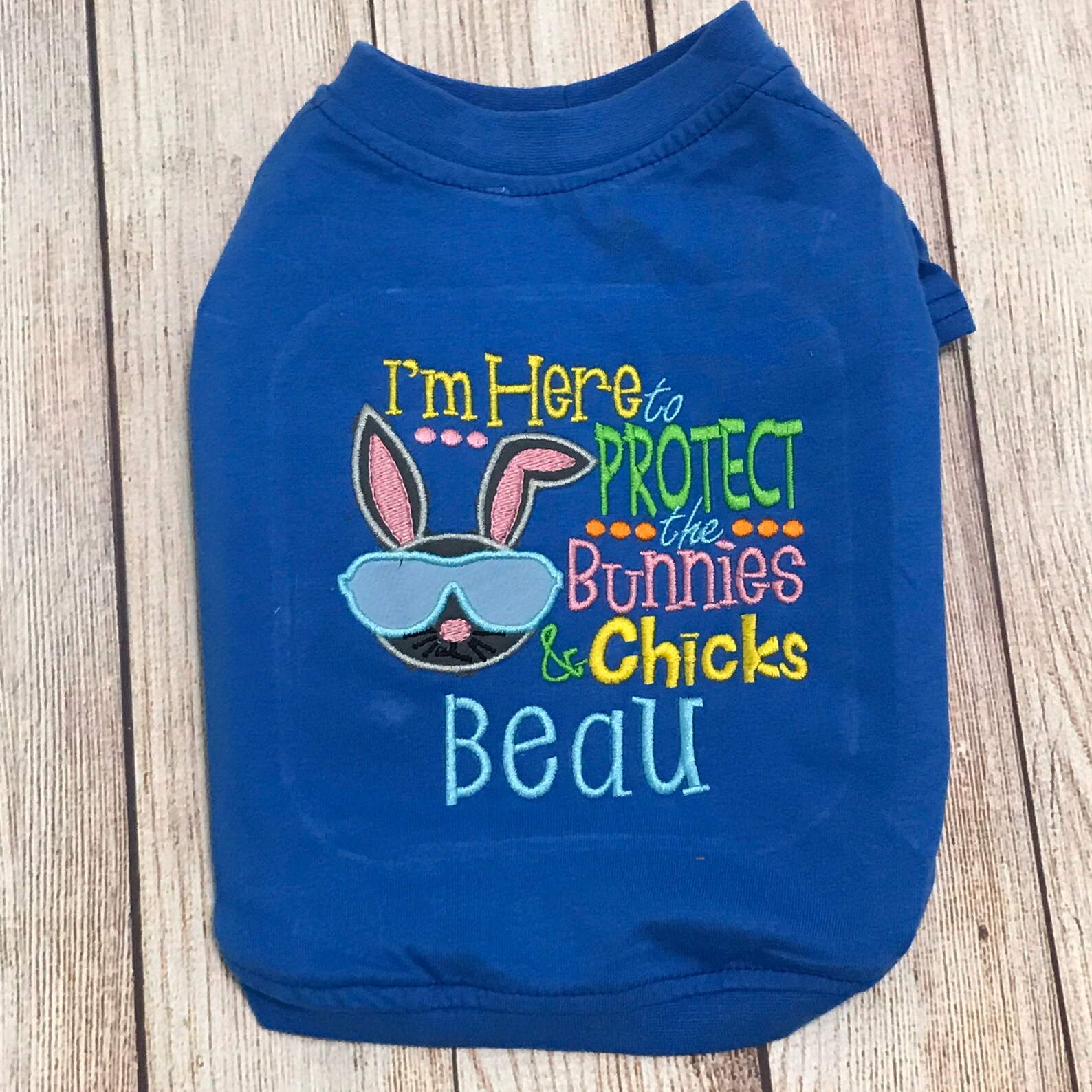 Dog Easter Shirt I'm here to protect the bunnies & Etsy
